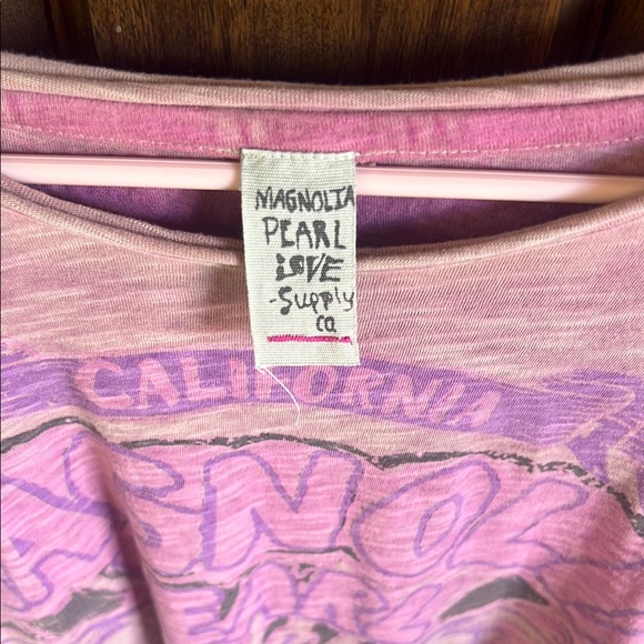 Magnolia Pearl Pink and Purple Oversized Graphic Tee - Picture 2 of 5
